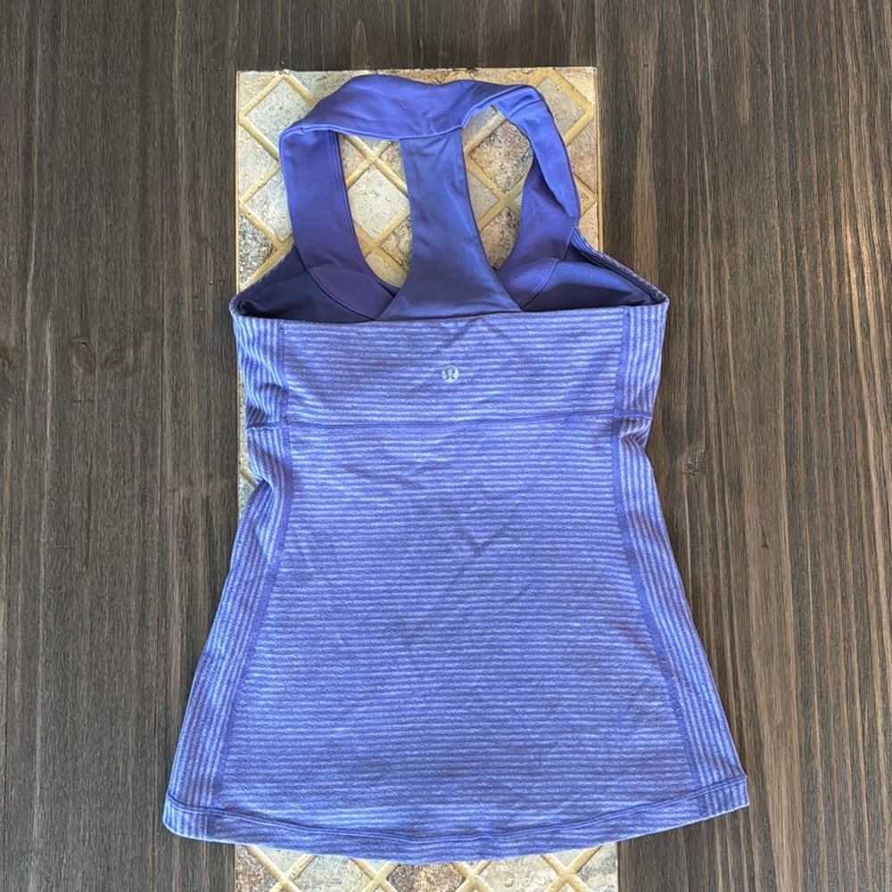 Lululemon Scoop Neck Tank Purple Size 4 - Picture 2 of 3